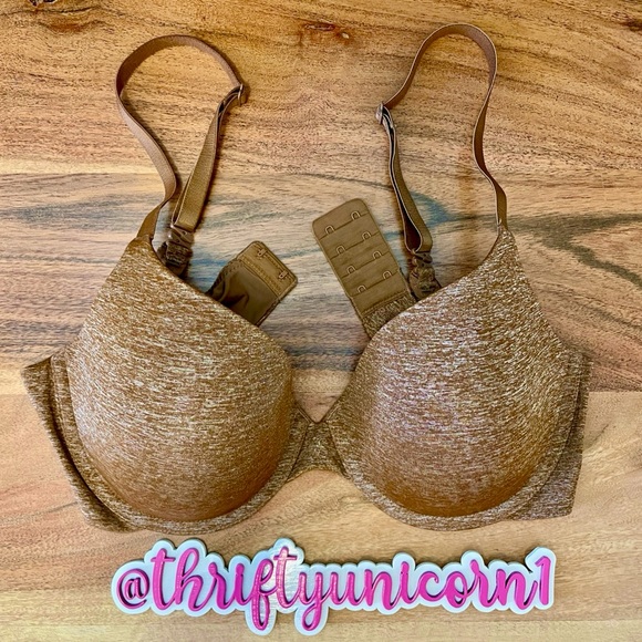 Victoria’s Secret Uplift Semi Demi Bra 36C Dark Suntan/Brown - Picture 4 of 6